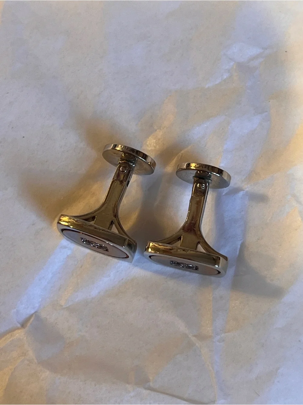 Loewe Silver and Copper Tone Cufflinks